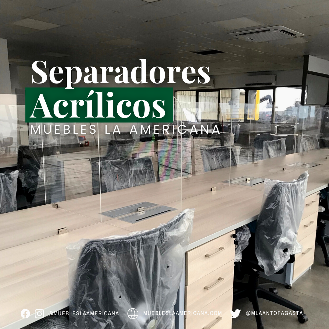 Pack Separadores Acrílicos para Escritorio