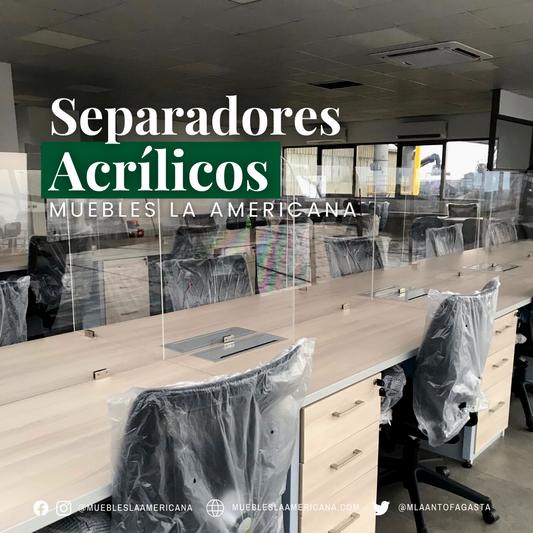 Pack Separadores Acrílicos para Escritorio